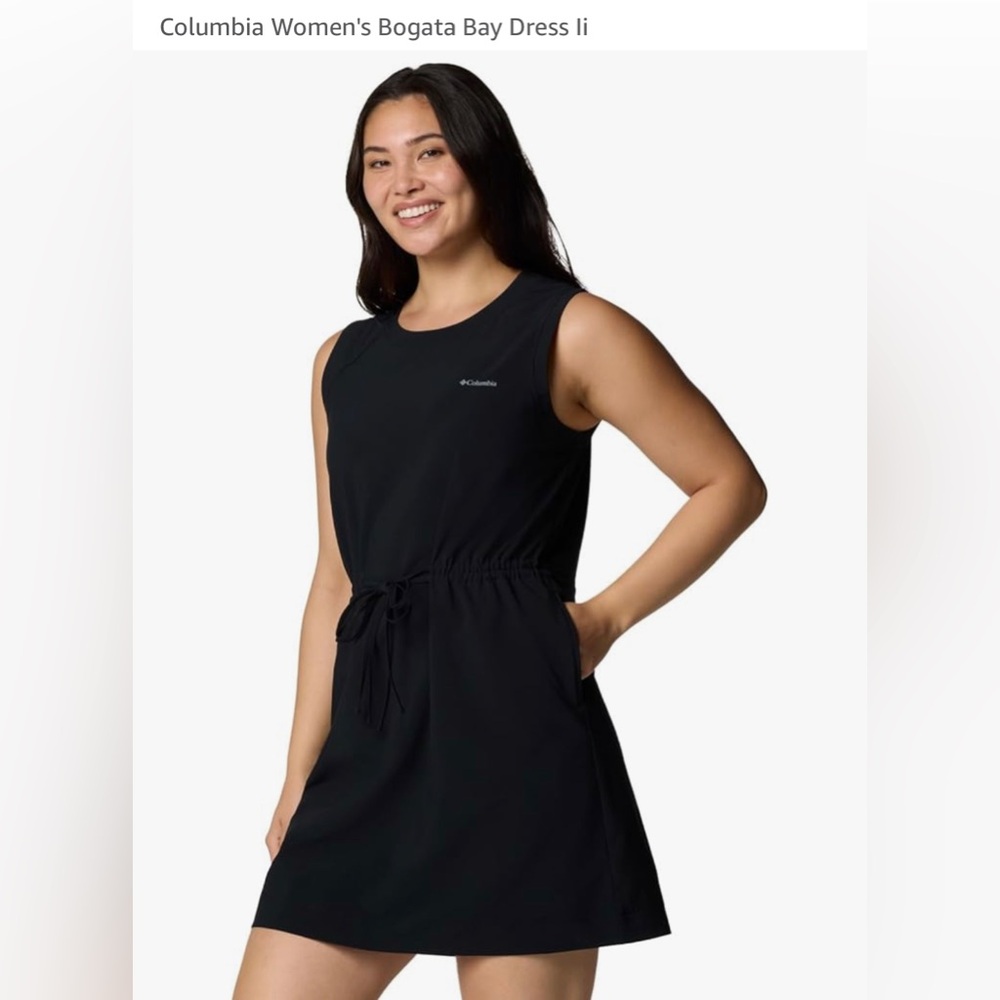 NWT COLUMBIA Bogata Bay Black Sleeveless Dress w/Pockets Women’s Size Small - Picture 6 of 8